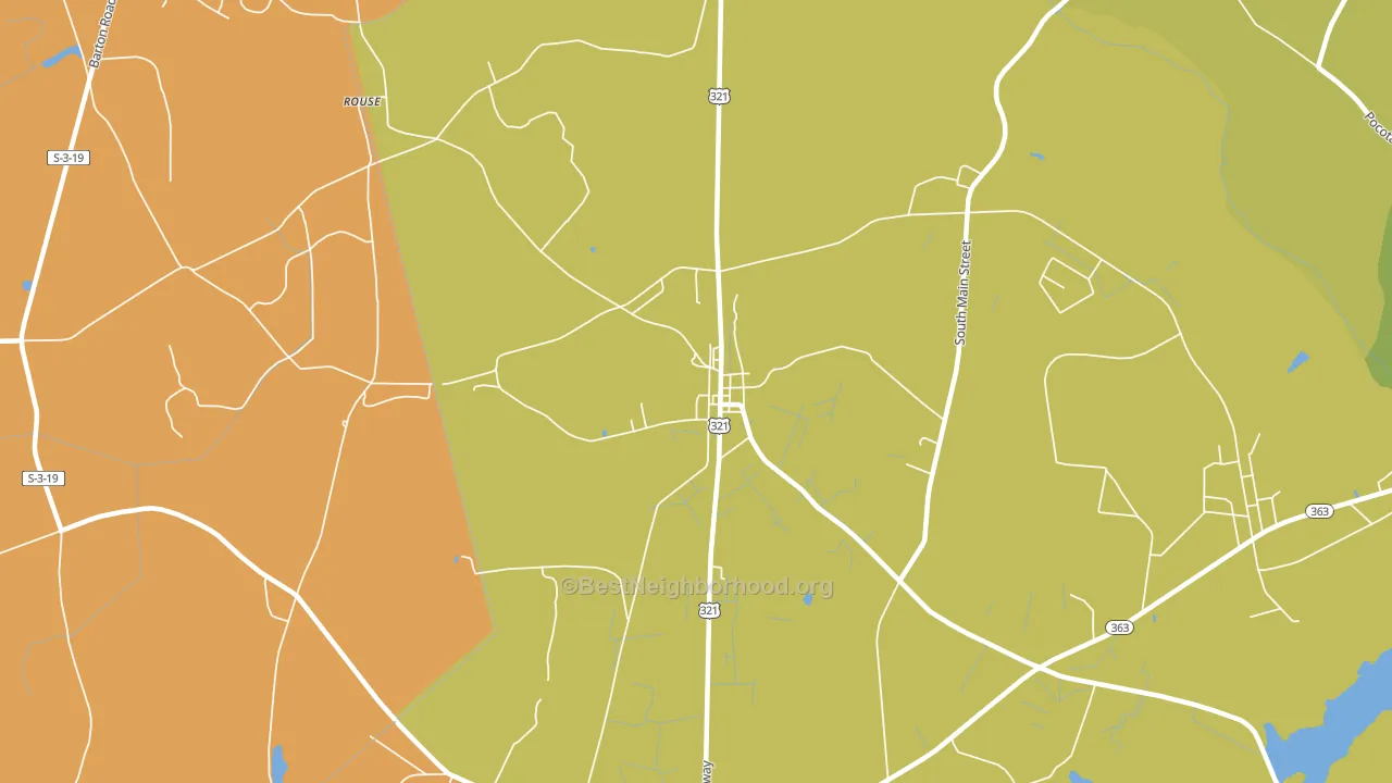 29923, SC block-group voter-turnout map