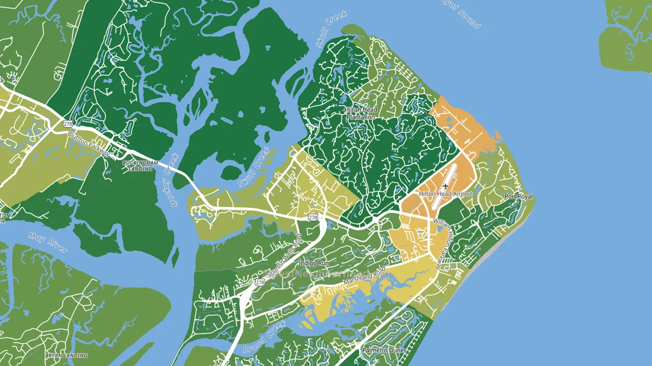 29926, SC block-group voter-turnout map