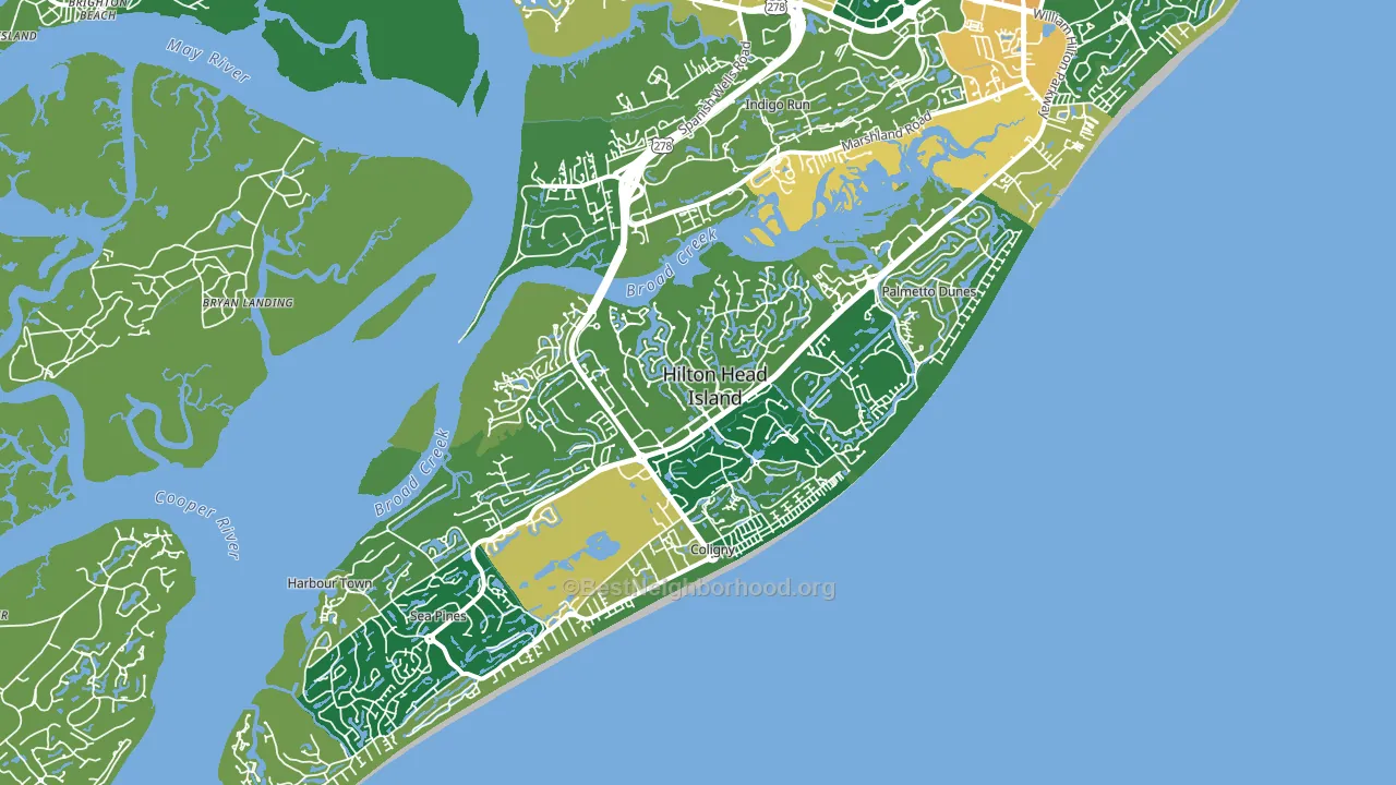 29928, SC block-group voter-turnout map