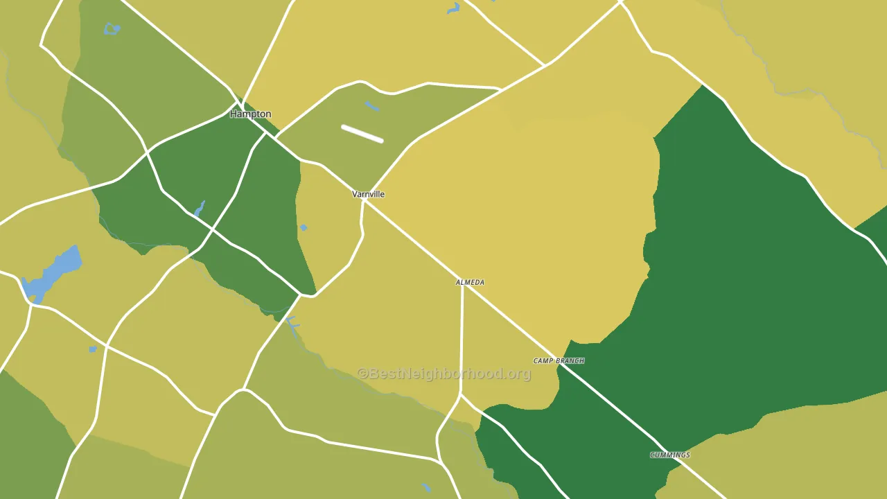 29944, SC block-group voter-turnout map