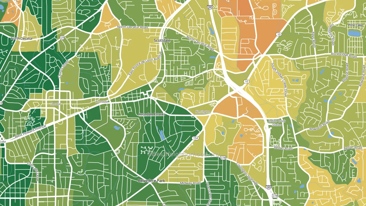 30002, GA block-group voter-turnout map