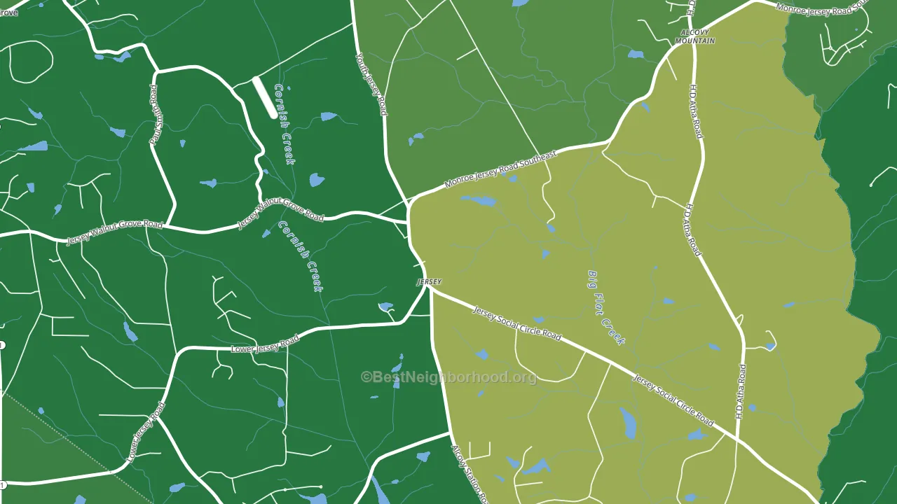 30018, GA block-group voter-turnout map