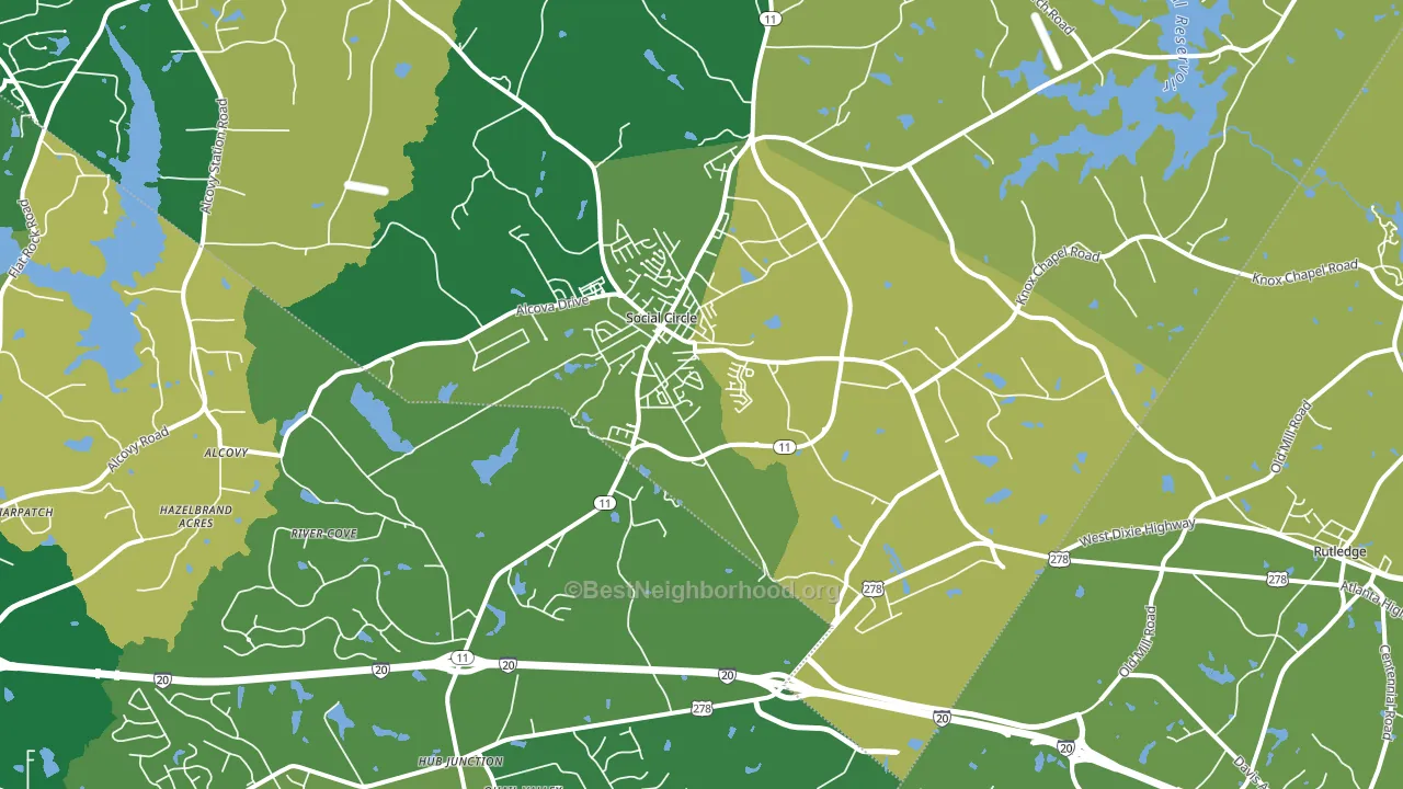 30025, GA block-group voter-turnout map