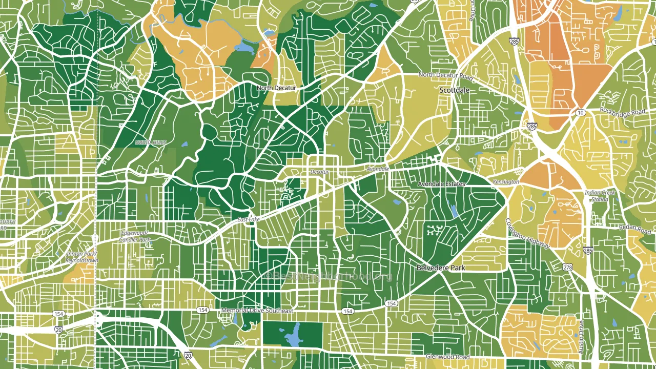 30030, GA block-group voter-turnout map