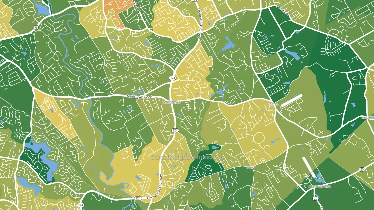 30039, GA block-group voter-turnout map
