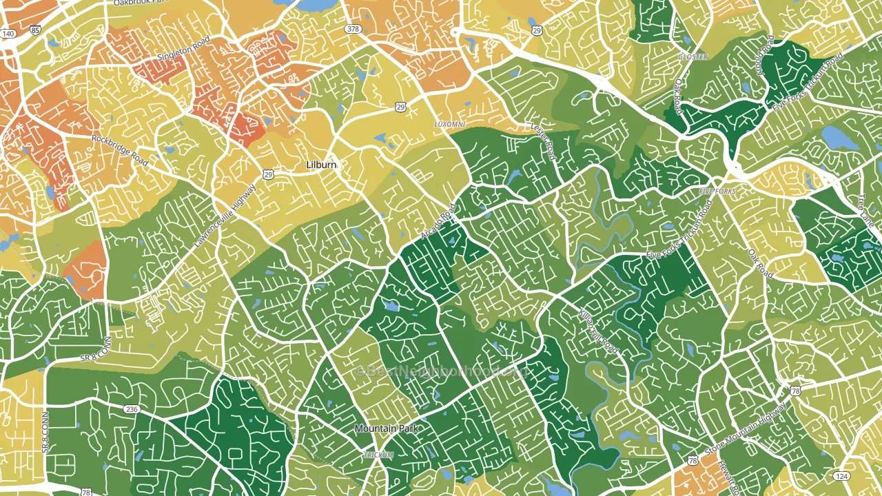 30047, GA block-group voter-turnout map