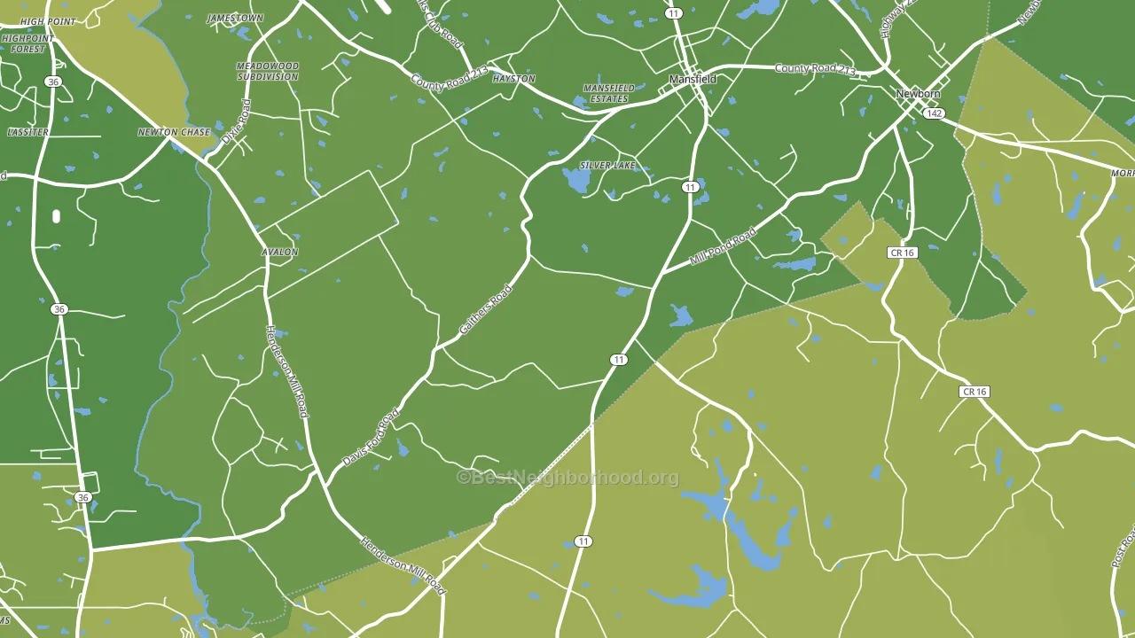 30055, GA block-group voter-turnout map