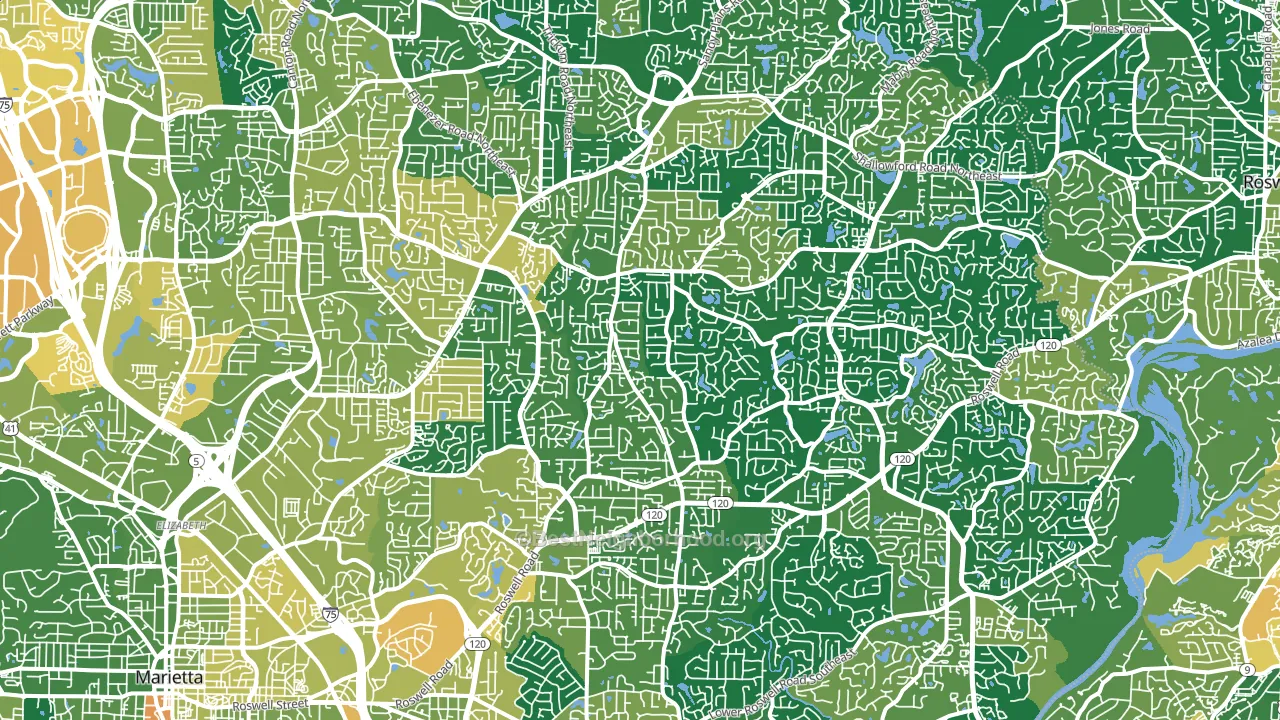 30062, GA block-group voter-turnout map