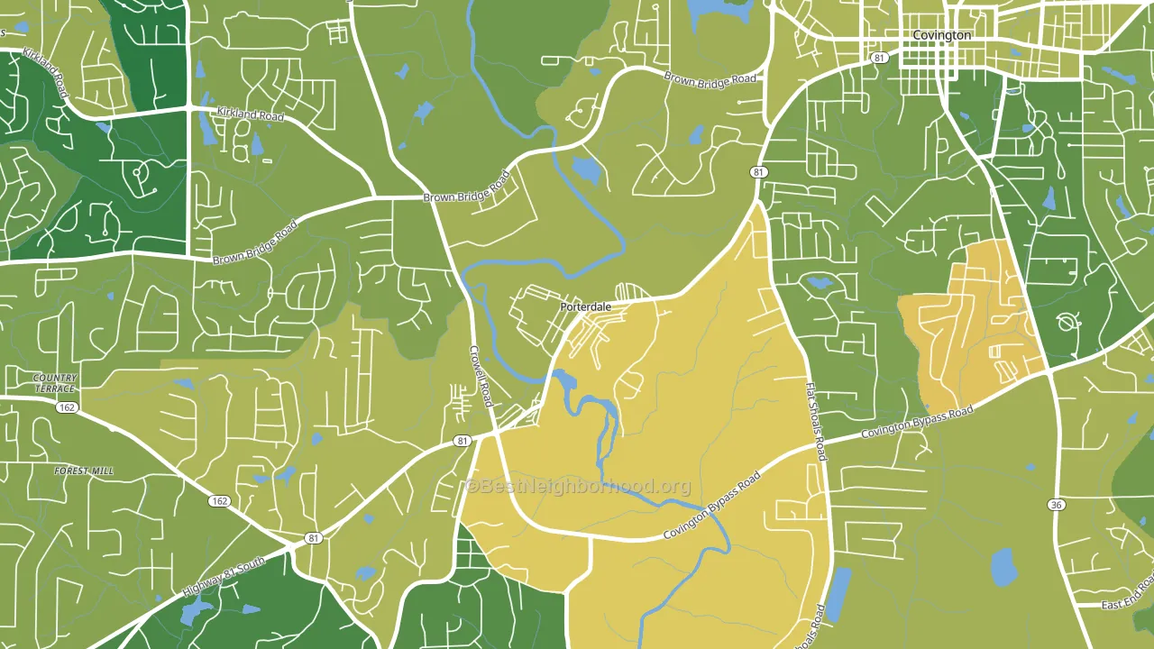 30070, GA block-group voter-turnout map