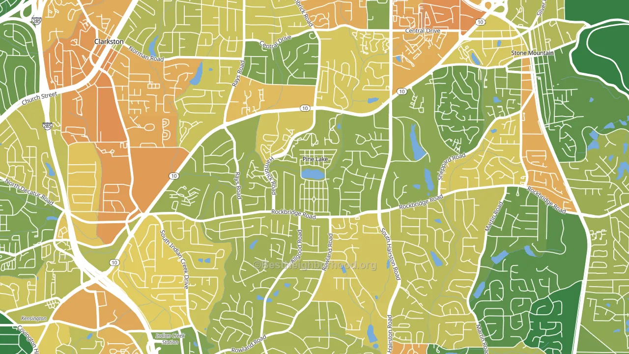 30072, GA block-group voter-turnout map
