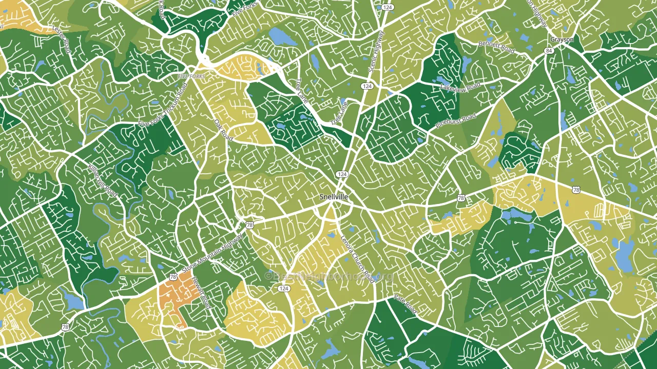 30078, GA block-group voter-turnout map