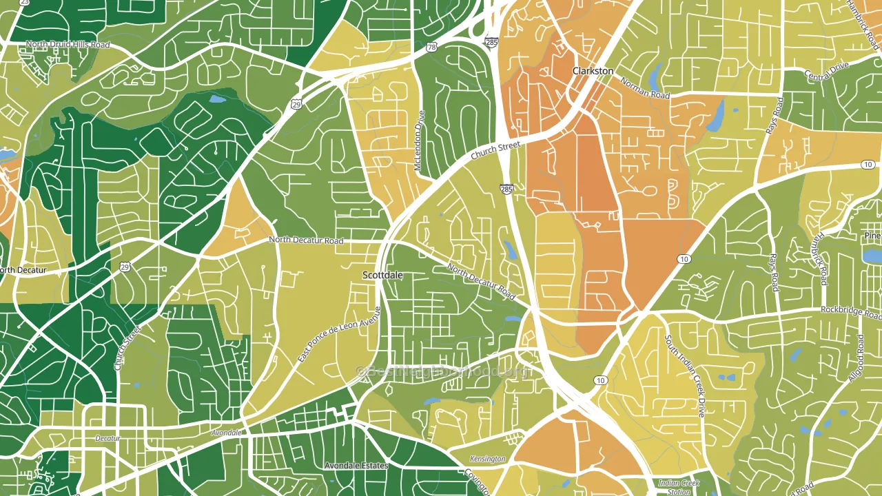 30079, GA block-group voter-turnout map