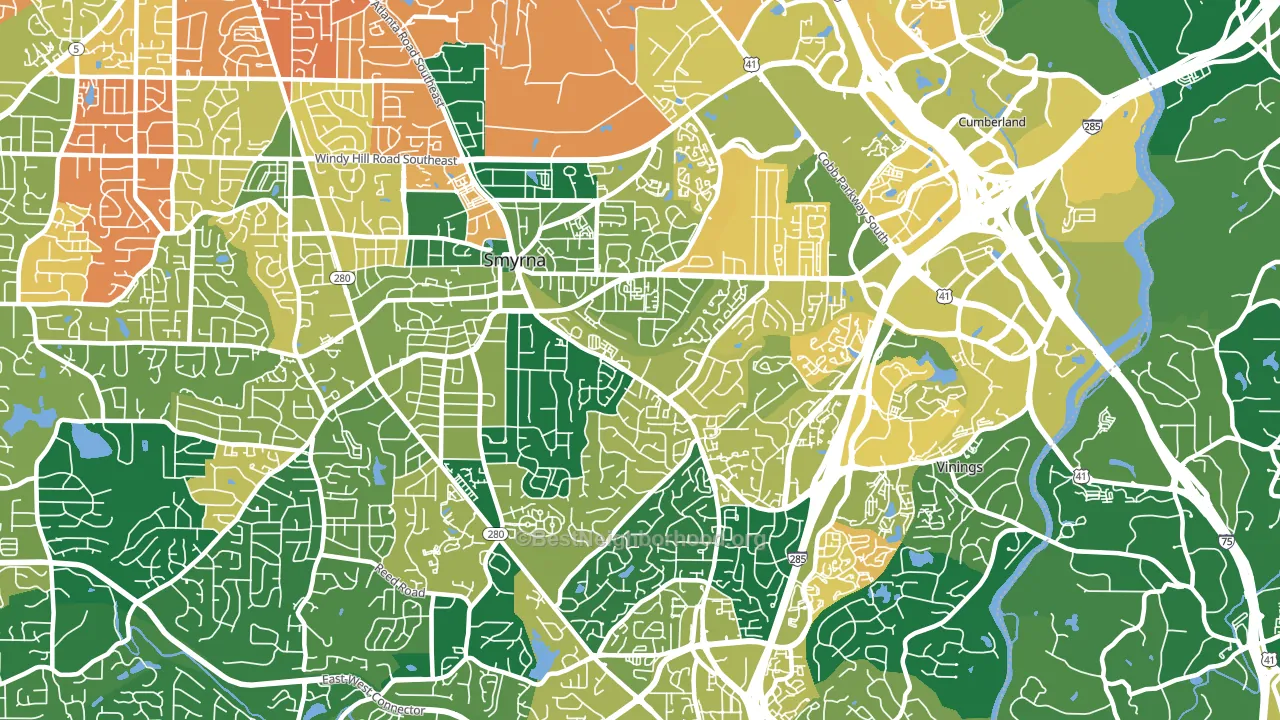 30080, GA block-group voter-turnout map