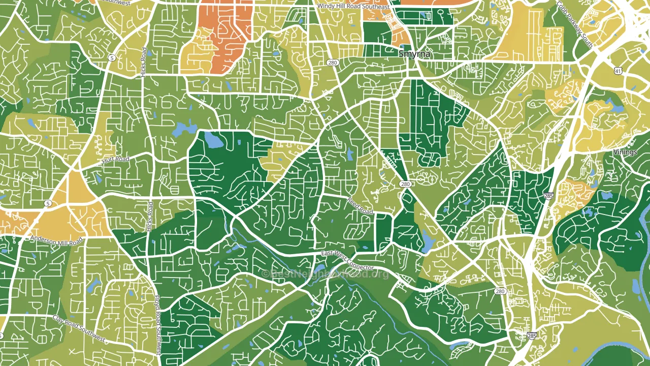 30082, GA block-group voter-turnout map