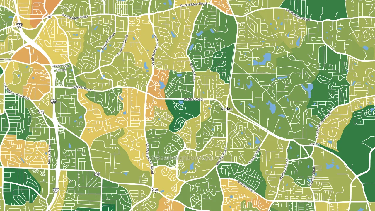 30088, GA block-group voter-turnout map