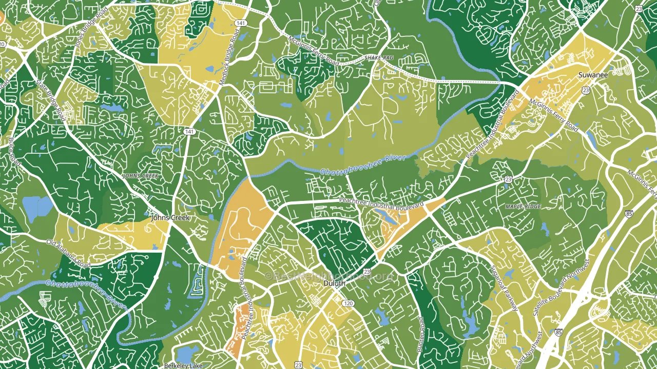 30097, GA block-group voter-turnout map