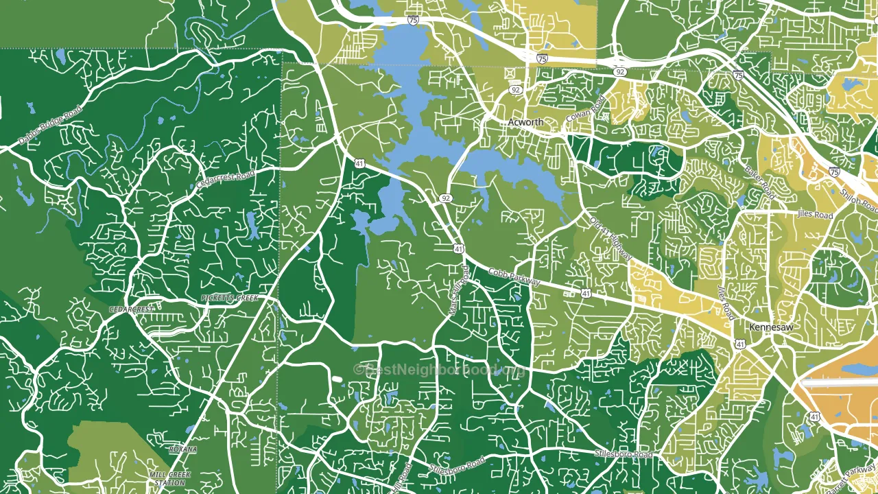 30101, GA block-group voter-turnout map