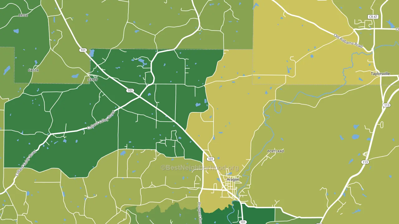 30104, GA block-group voter-turnout map
