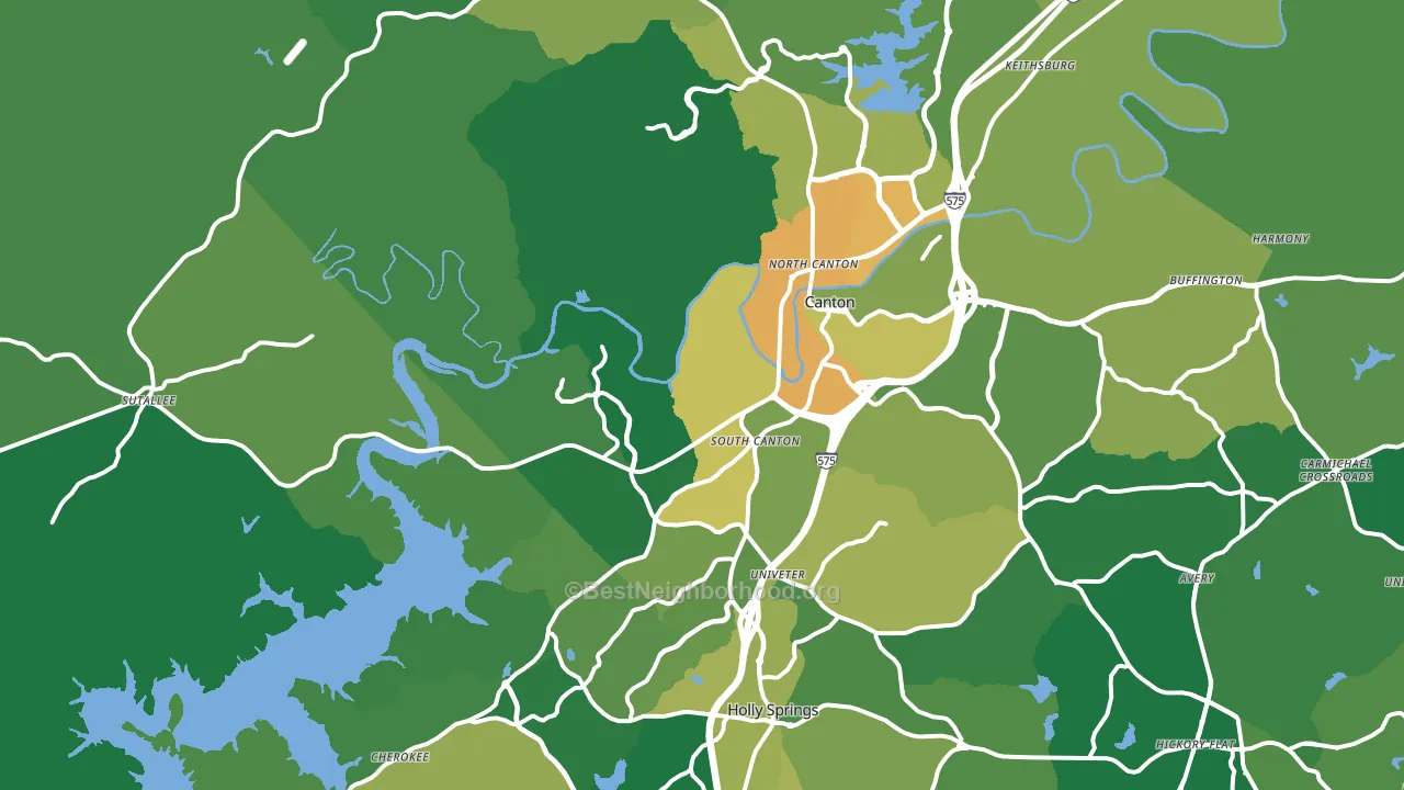 30114, GA block-group voter-turnout map