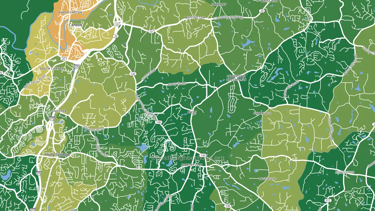 30115, GA block-group voter-turnout map