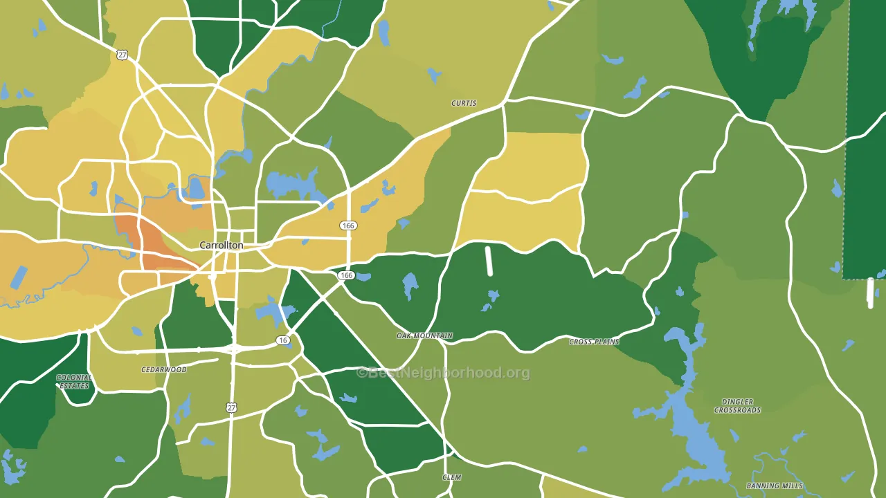 30116, GA block-group voter-turnout map