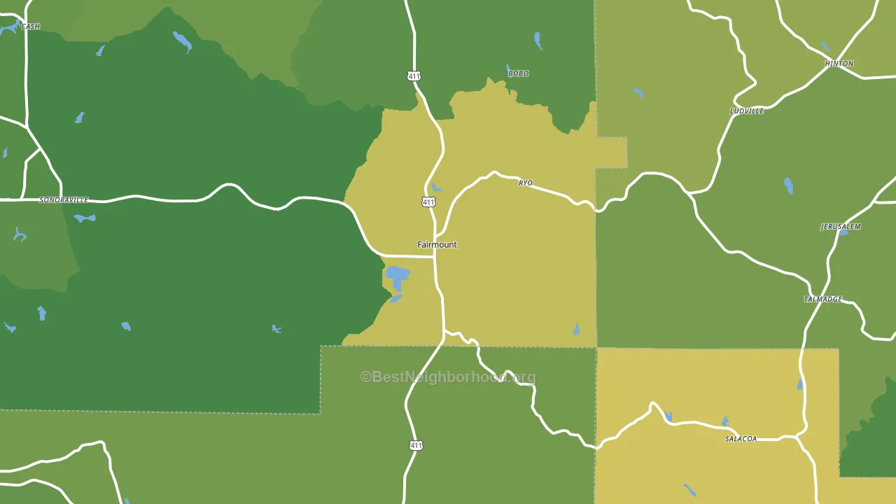 30139, GA block-group voter-turnout map