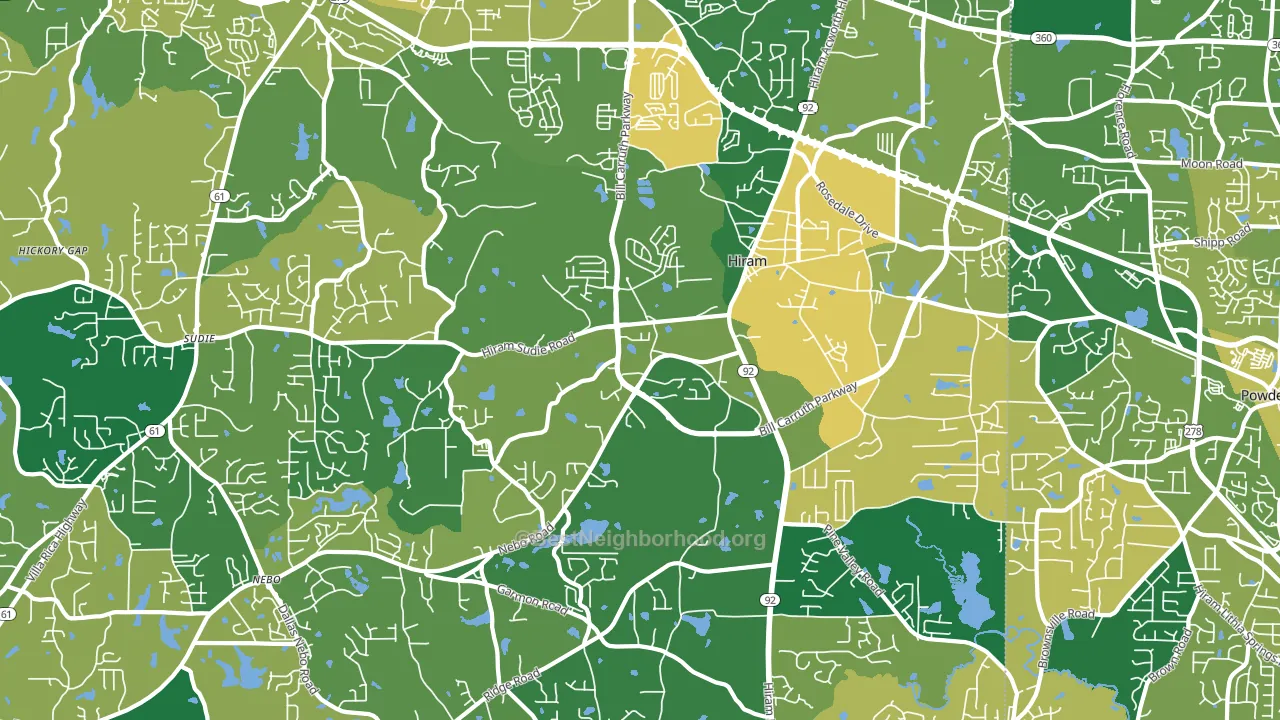 30141, GA block-group voter-turnout map