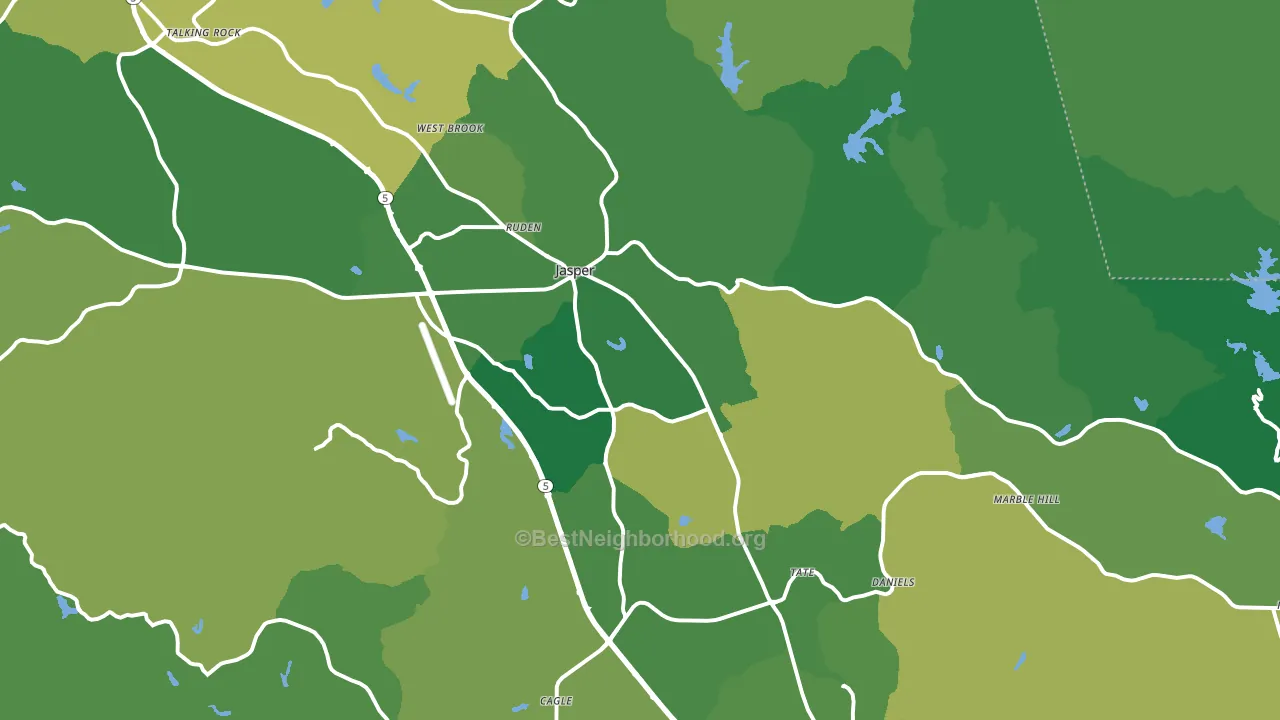 30143, GA block-group voter-turnout map