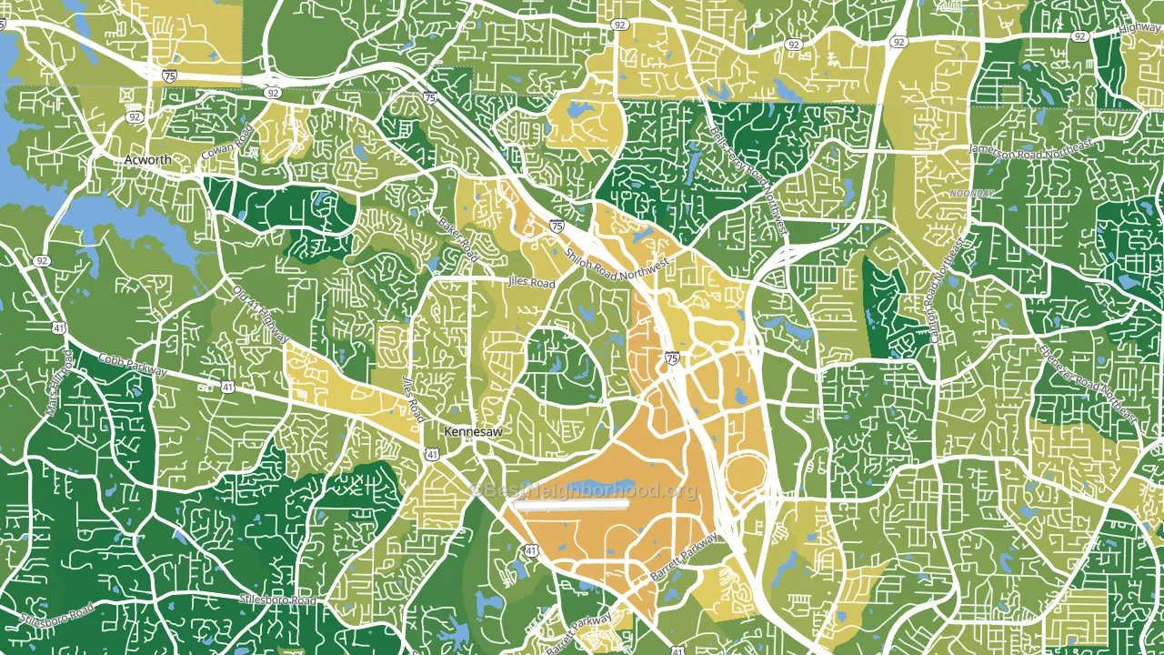 30144, GA block-group voter-turnout map