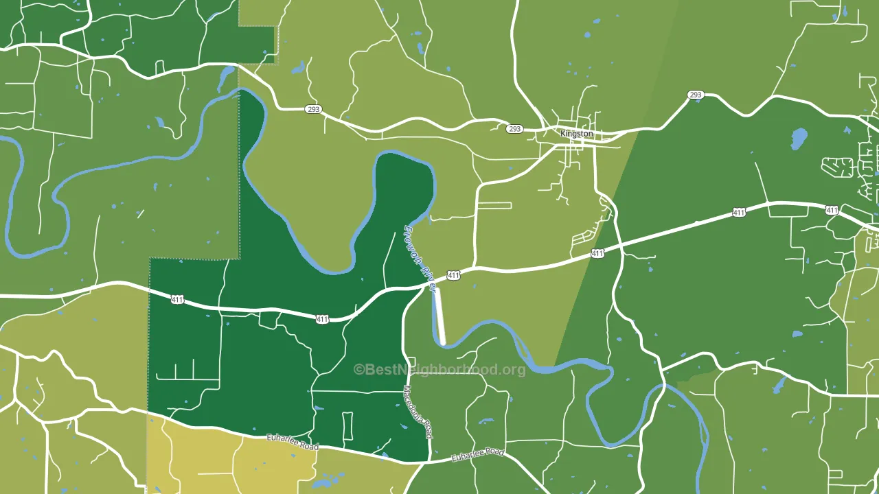 30145, GA block-group voter-turnout map