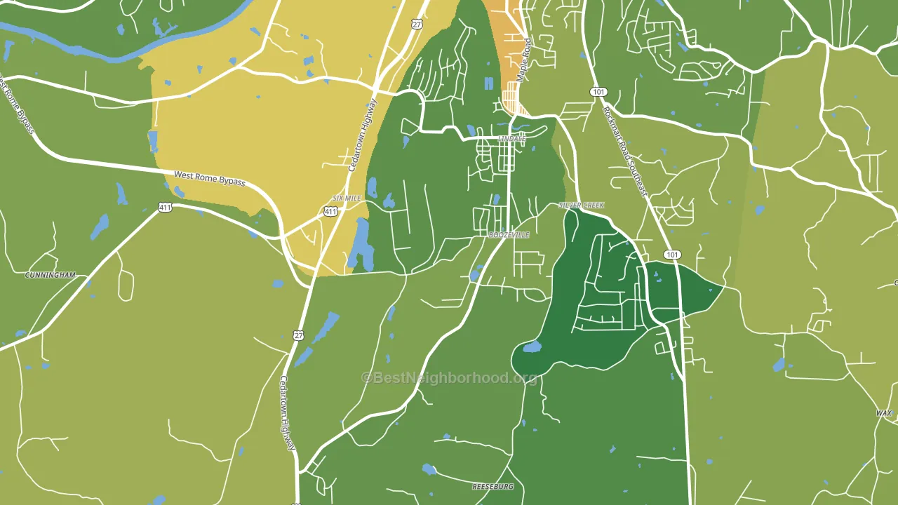 30147, GA block-group voter-turnout map