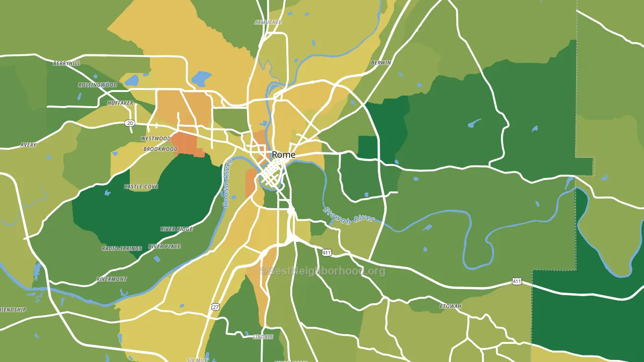 30161, GA block-group voter-turnout map