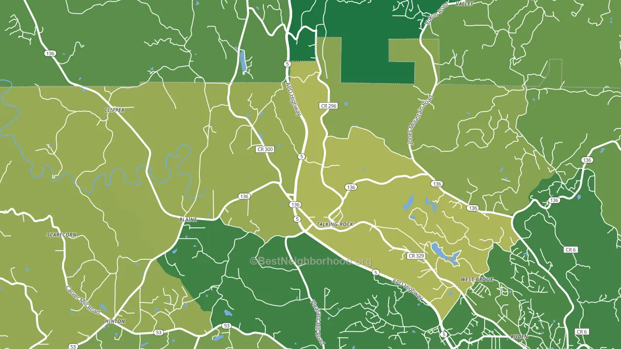 30175, GA block-group voter-turnout map