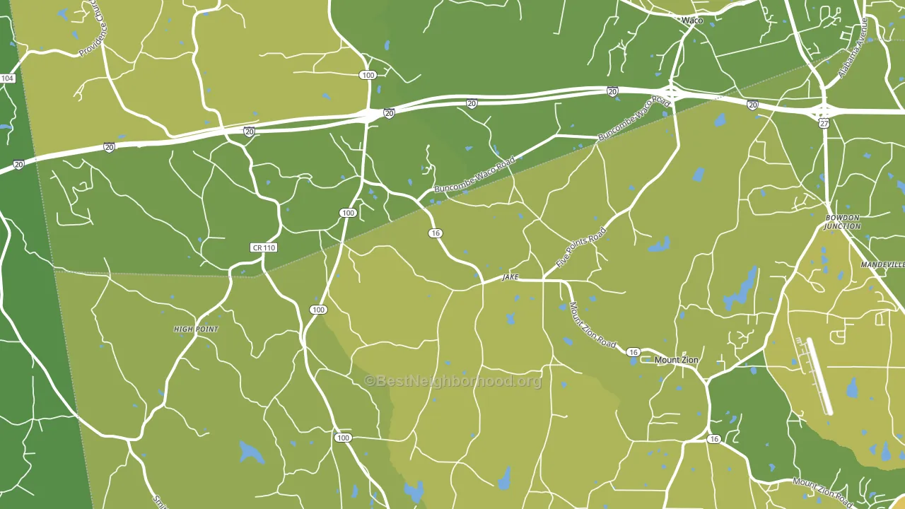 30182, GA block-group voter-turnout map