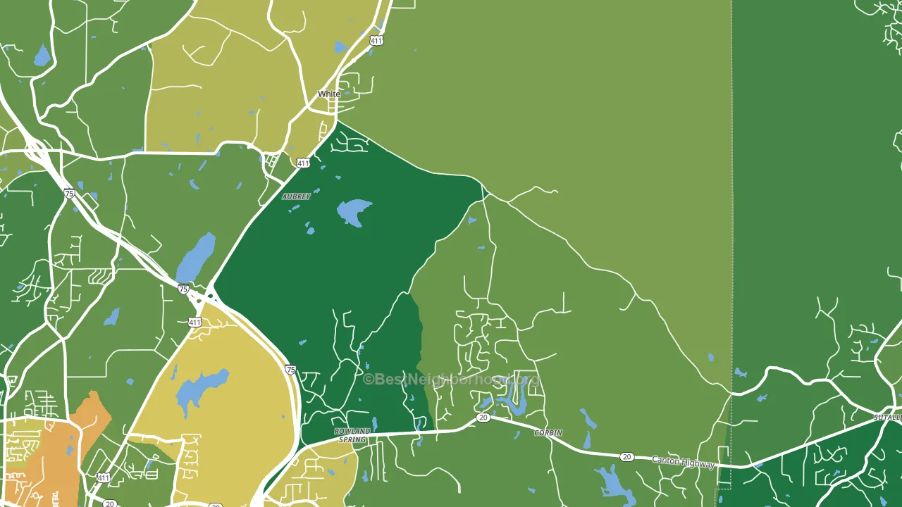 30184, GA block-group voter-turnout map