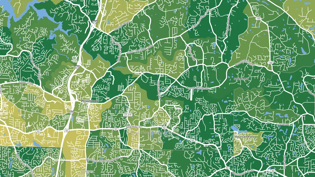 30188, GA block-group voter-turnout map