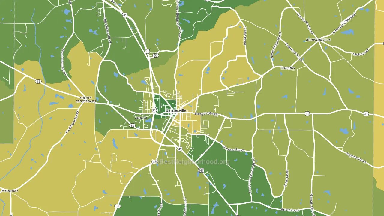 30204, GA block-group voter-turnout map