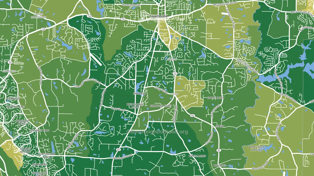 30215, GA block-group voter-turnout map