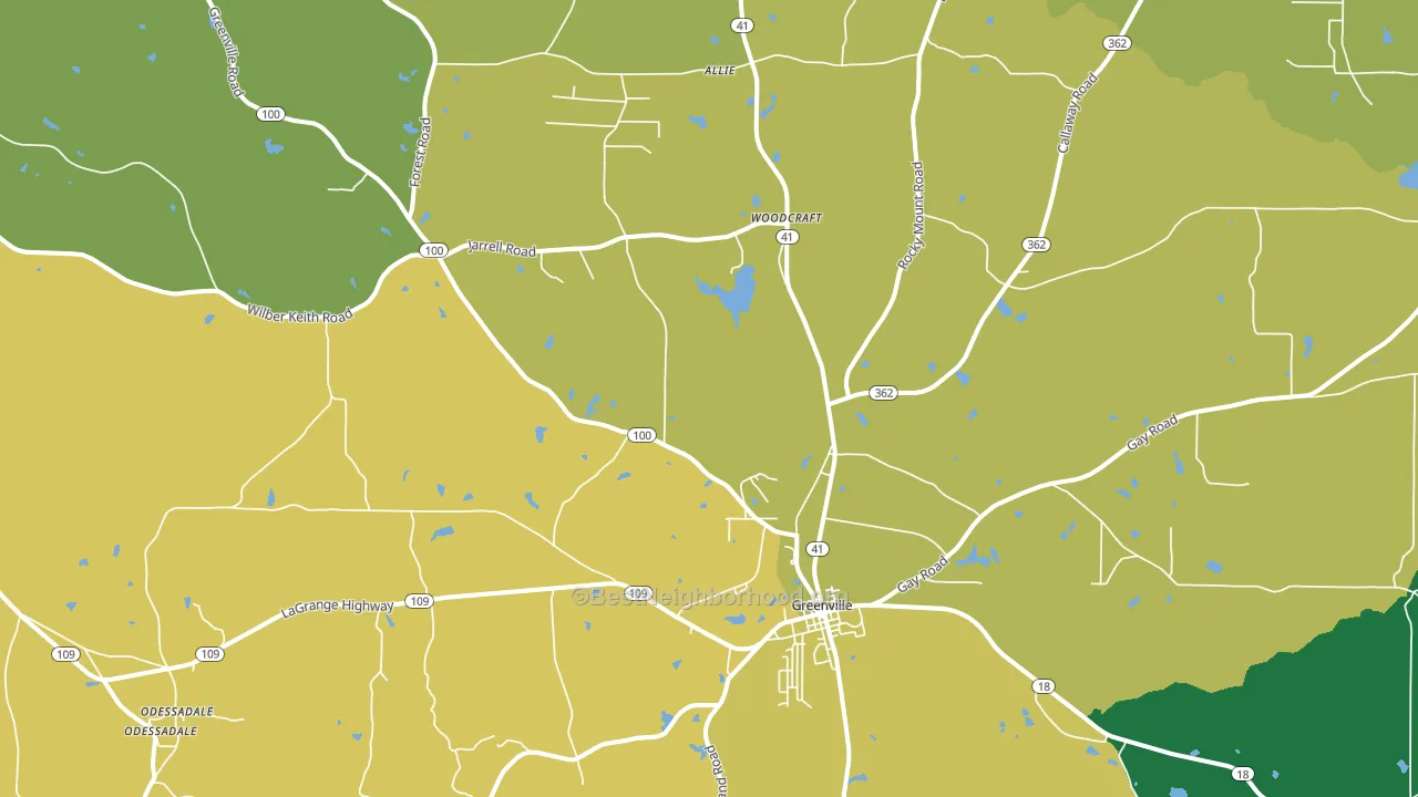 30222, GA block-group voter-turnout map