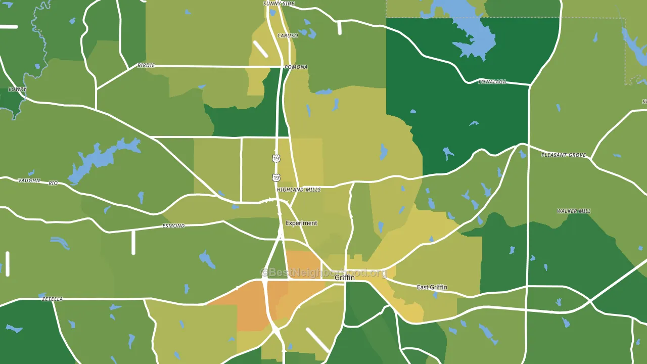30223, GA block-group voter-turnout map