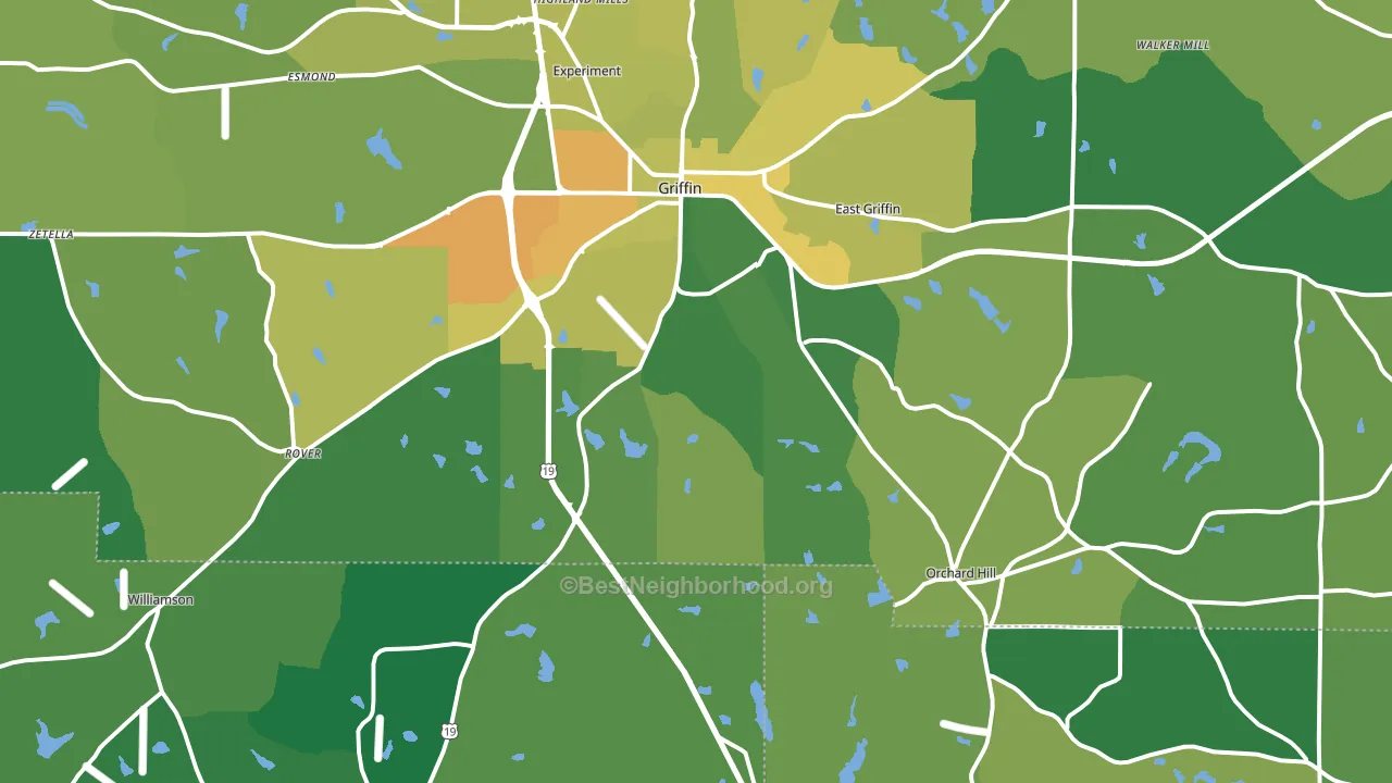 30224, GA block-group voter-turnout map