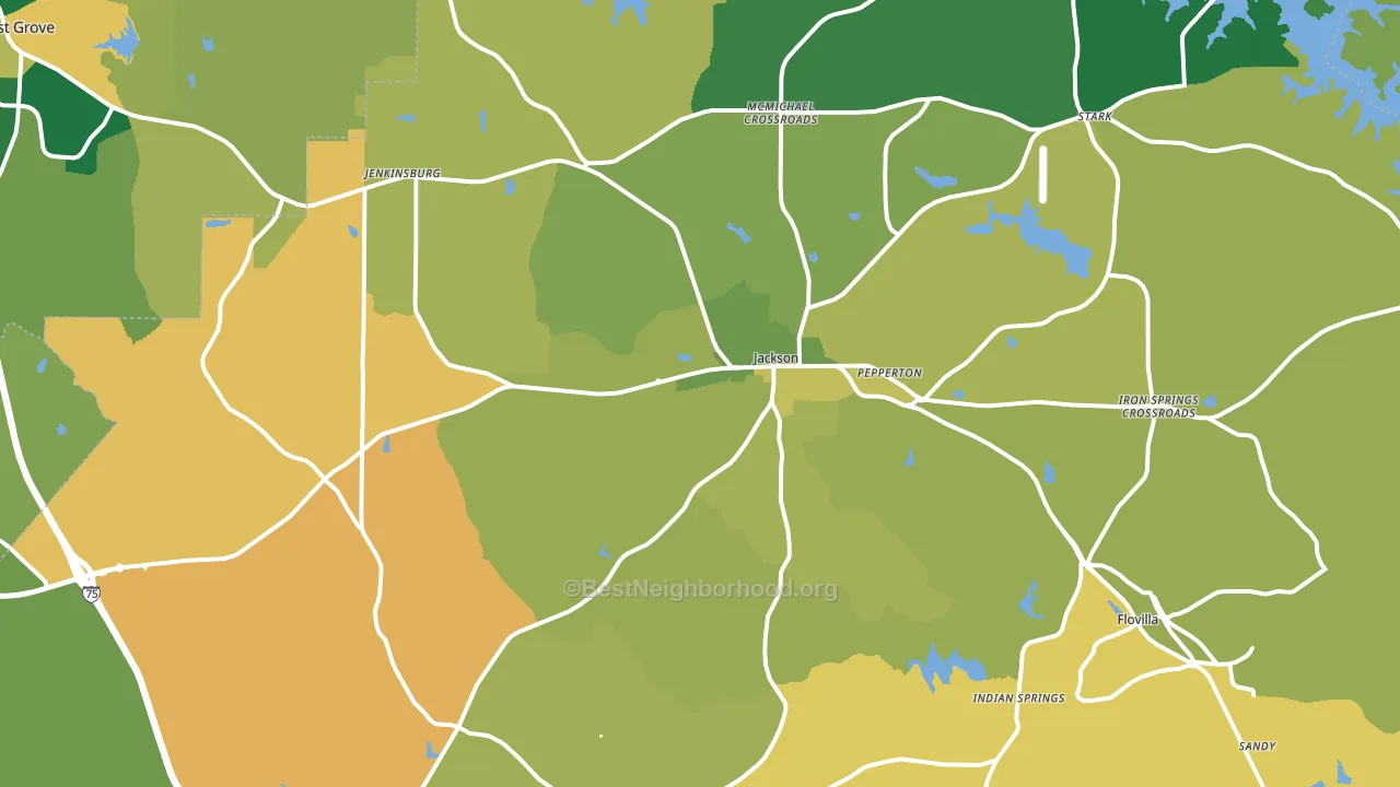 30233, GA block-group voter-turnout map