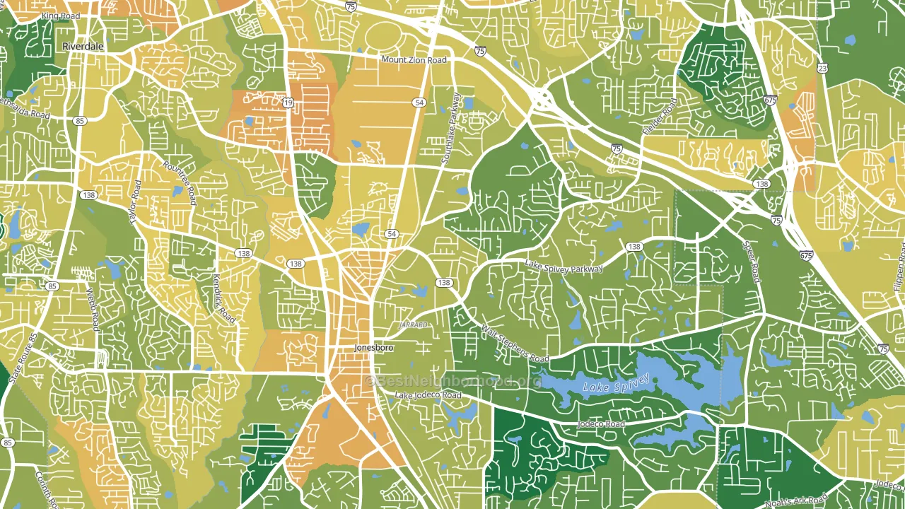 30236, GA block-group voter-turnout map