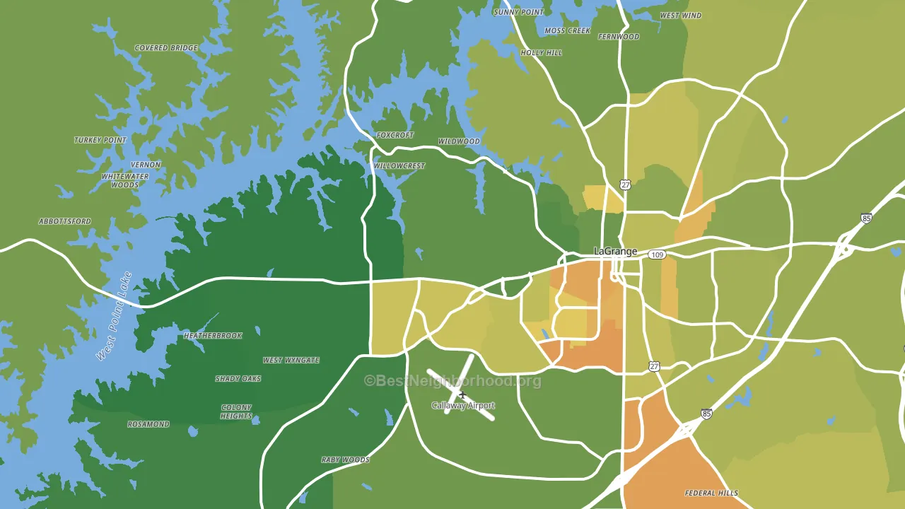 30240, GA block-group voter-turnout map