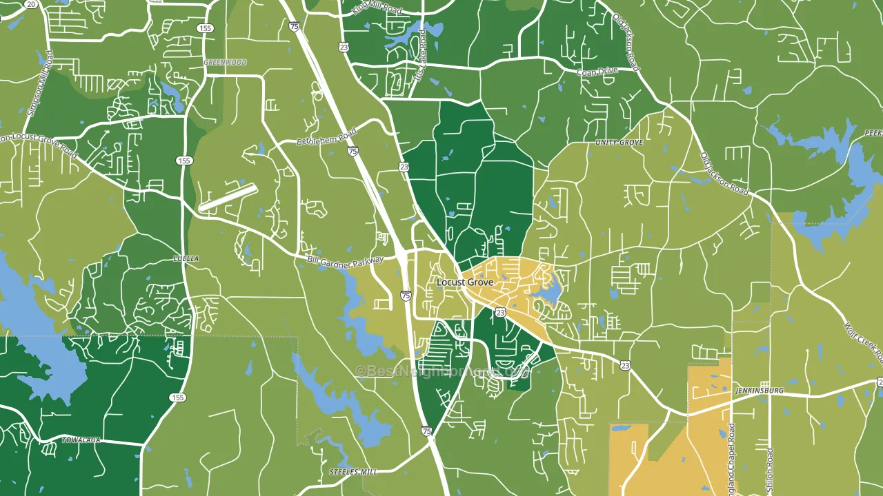 30248, GA block-group voter-turnout map