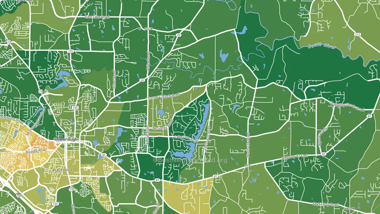 30252, GA block-group voter-turnout map