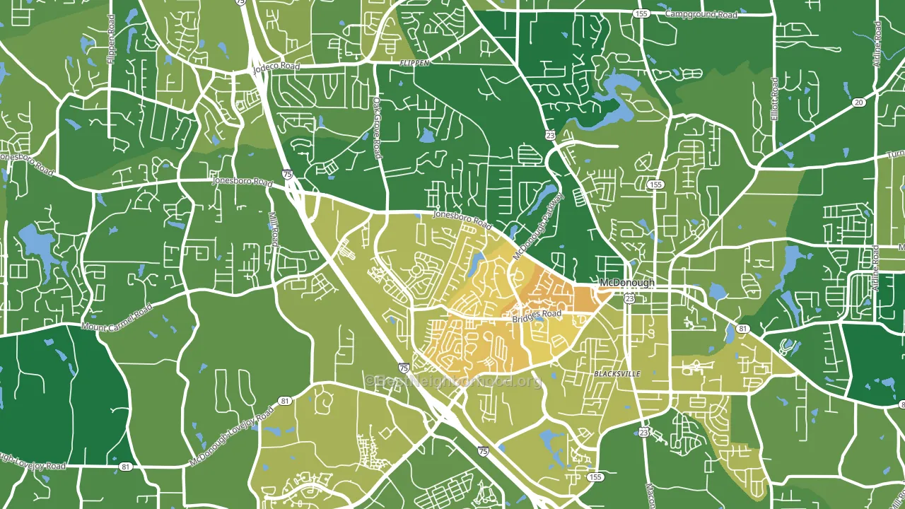 30253, GA block-group voter-turnout map