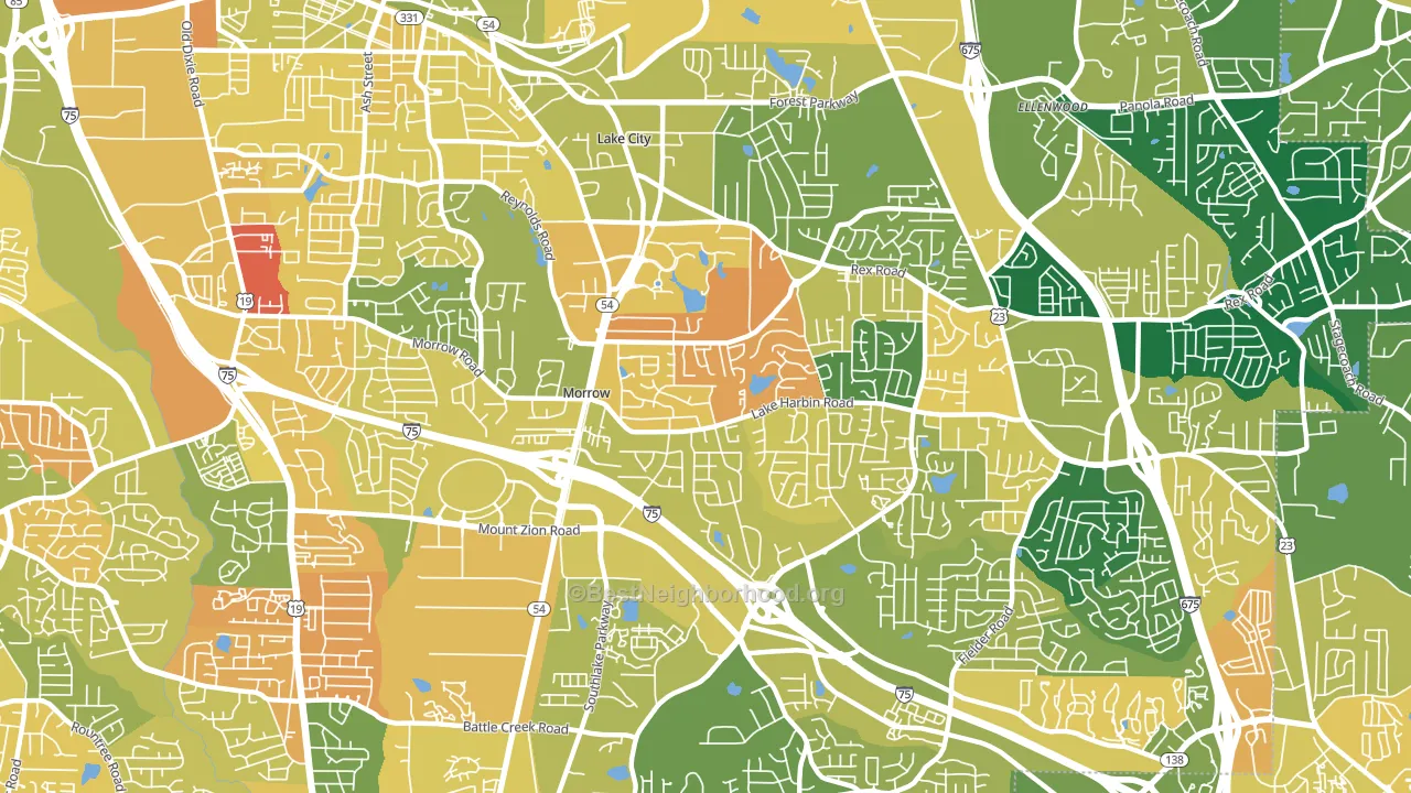 30260, GA block-group voter-turnout map