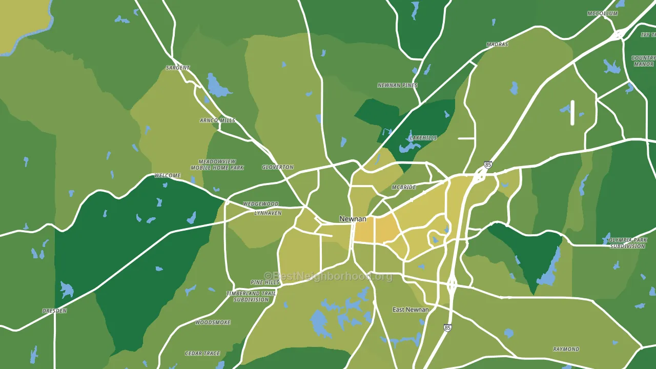 30263, GA block-group voter-turnout map