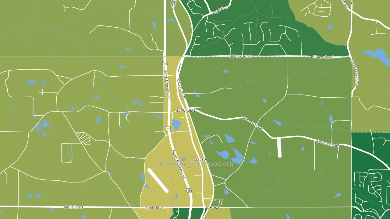 30284, GA block-group voter-turnout map